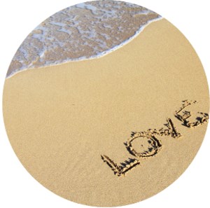 Love in Strandsand geschrieben